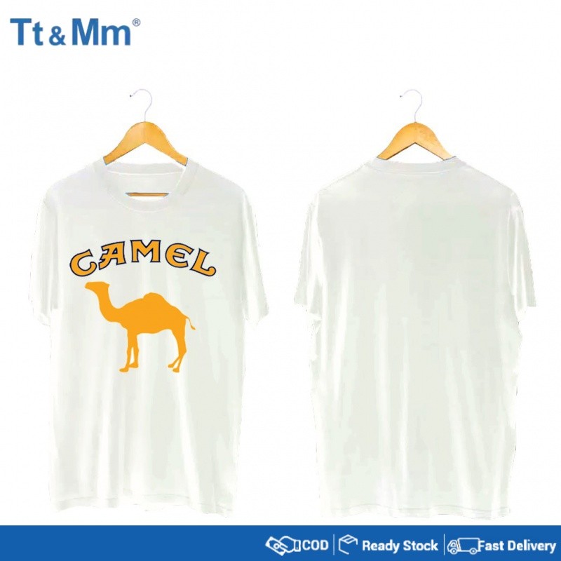 【COD】Kaos Logo CAMEL KUNING T shirt Distro Pria Wanita Original Full Color【fashion】}