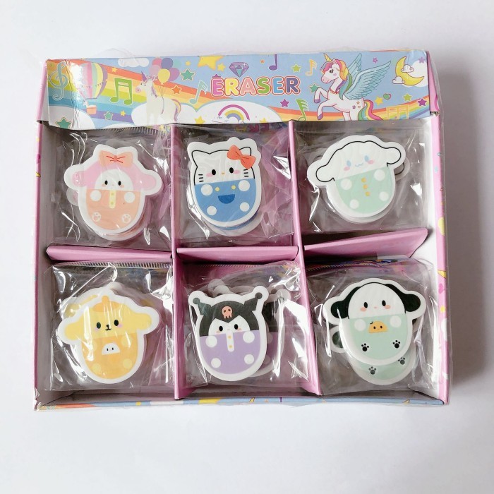 

Eraser Sanrio Penghapus Pensil Eraser Lucu Kuromi Alat Tulis Sekolah