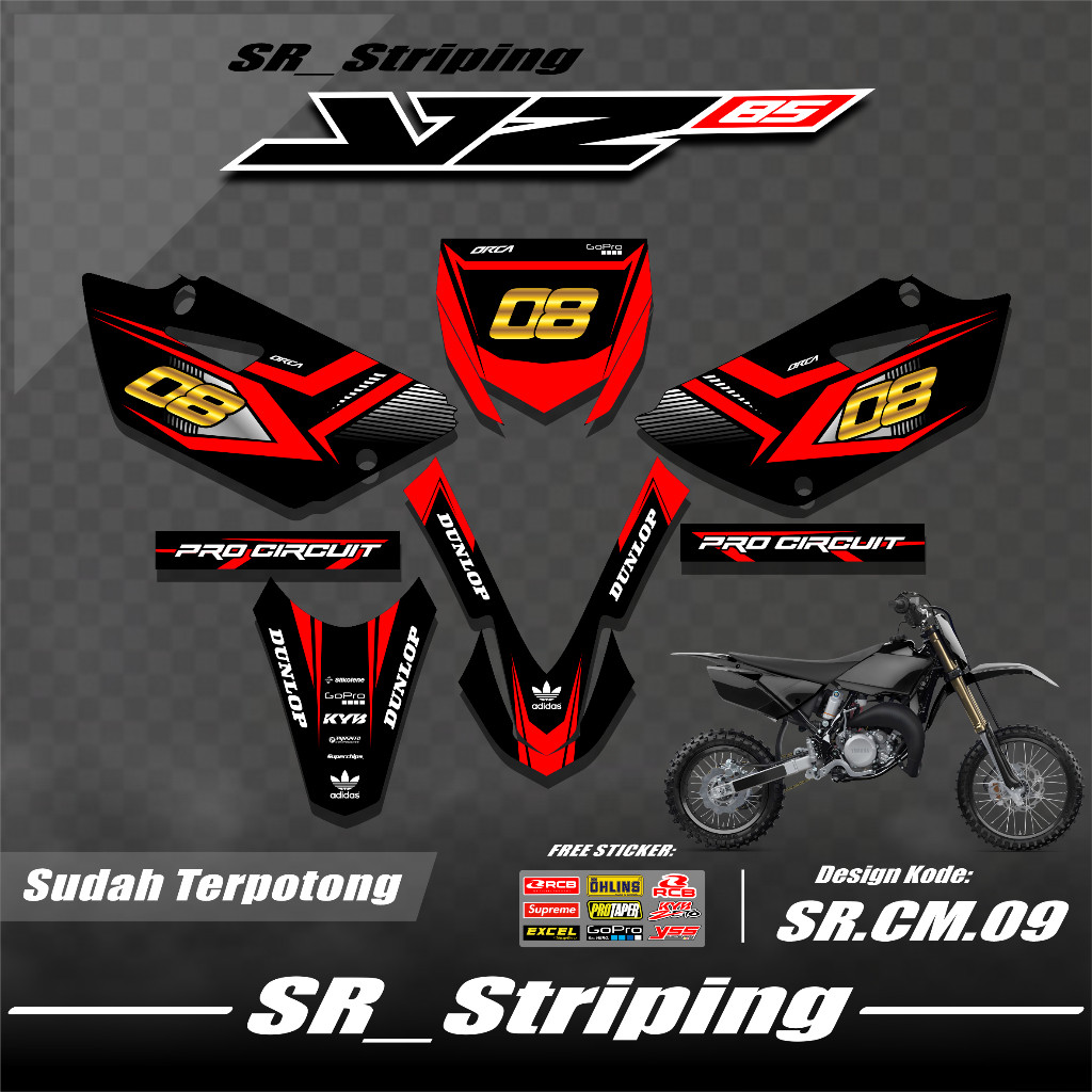 Striping YZ 85 New / Variasi YZ 85 New / YZ 85 New / Stiker YZ 85 New / Striping Motor YZ 85 New Des