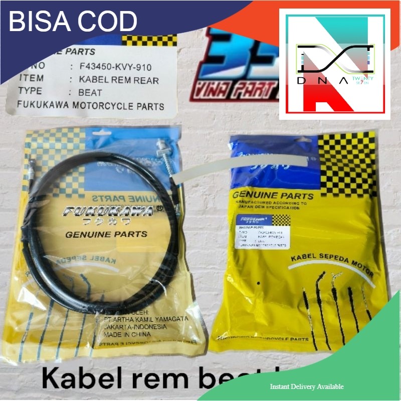 kabel rem belakang beat karbu kvy tali rem belakang beat karbu
