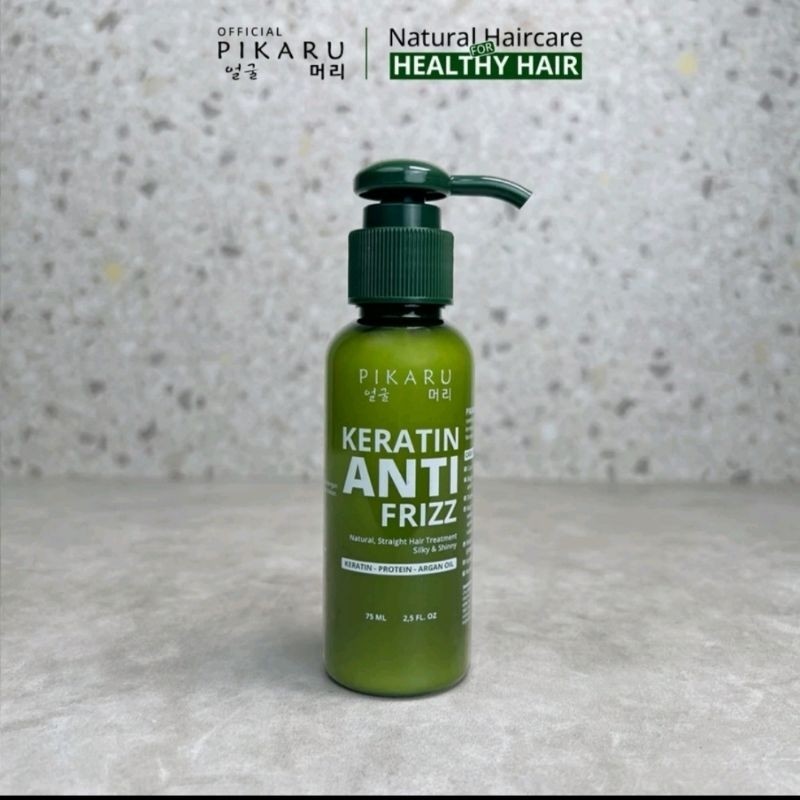 ( PIKARU 75ml ) Pikaru Keratin Anti Frizz Treatment / perawatan rambut rusak / pelurus rambut / kera