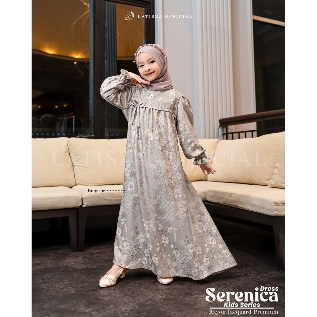 Serenica Dress Kids by Latisza (Gamis anak Jaquard premium)