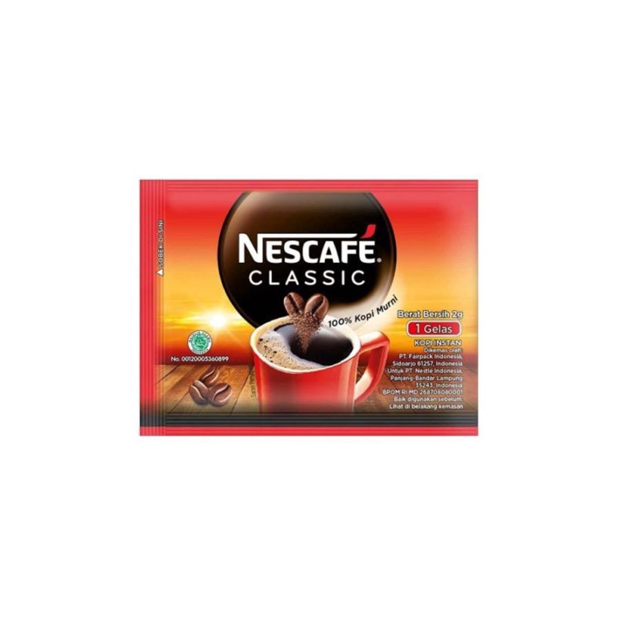 

(1 SACHET) NESCAFE CLASSIC 2GR 1 SACHET KOPI INSTAN