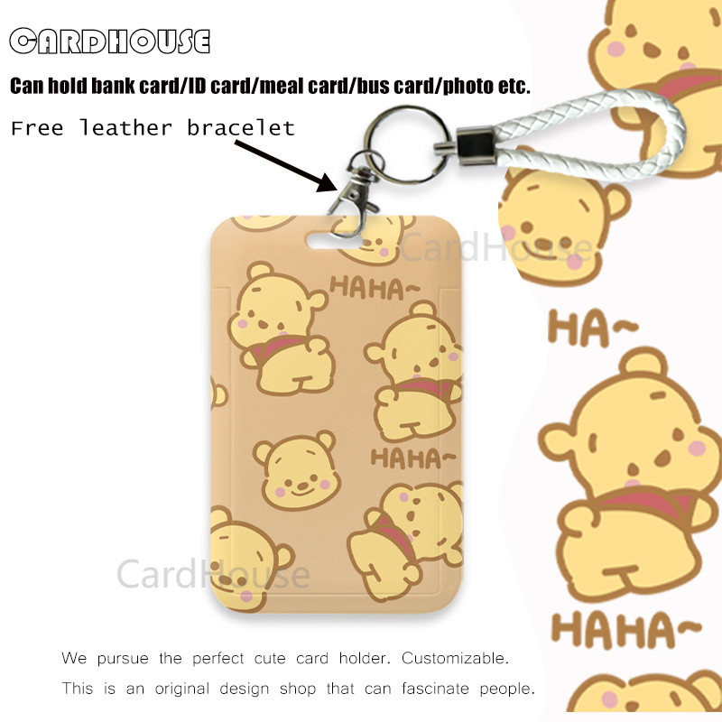 

【Winnie the Pooh】ID CARD Kartun Winnie the Pooh Unik ID CARD Dompet Kartu Aesthetic HOLDER ID CARD Aesthetic LT162 Tempat Photocard Photo Card Kartun Winnie the Pooh Aesthetic