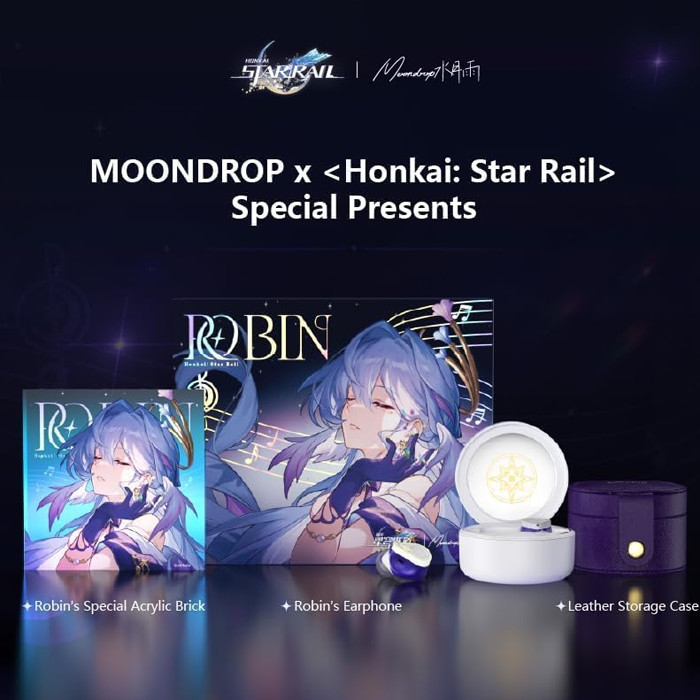 Moondrop x Honkai Star Rail ROBIN Limited Edition True Wireless Tws Earbud