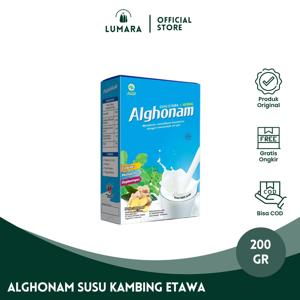 

Alghonam Susu Kambing Etawa Plus Herbal 200 gram