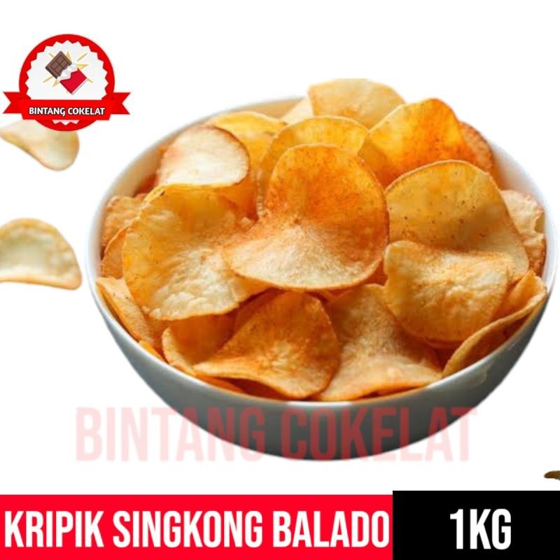 

singkong balado 1kg gurih pedas renyah