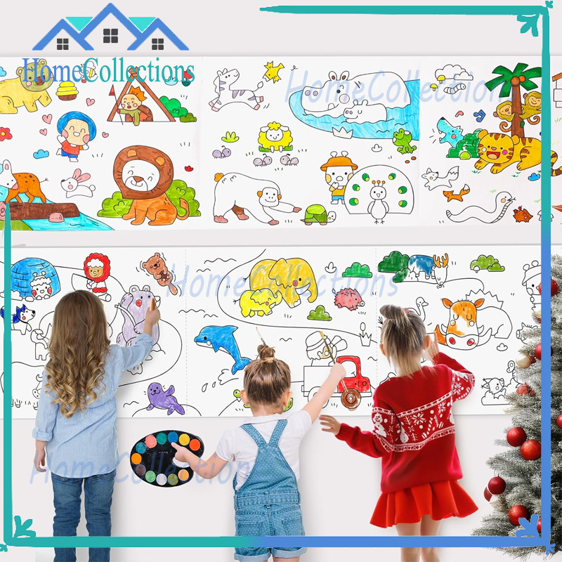 

3 Meter Graffiti Scroll Kertas Mewarnai Jumbo Anak Kertas Mewarnai