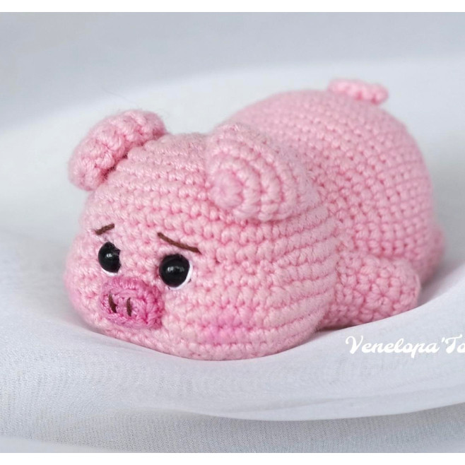 EnglishPatternBabyPiglet - PDF Pattern / Pola Rajut Bukan Boneka