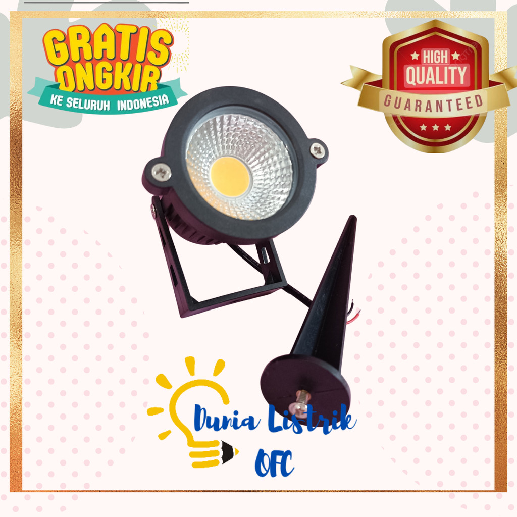 Spot Led Tanam / Spot Led Plafon Lampu Taman LED COB 5Watt Tanam / Tancap Lampu Taman Outdoor Lampu 