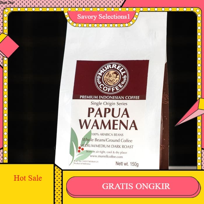 

【SAVORY】DISKON!! Papua Wamena | Kopi Arabica Premium BUBUK / BIJI Murni MURRELL COFFEE