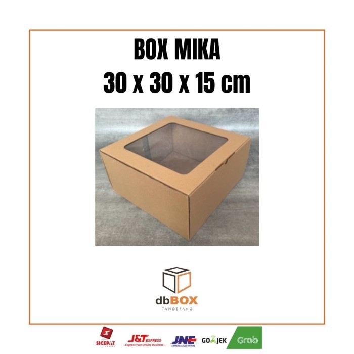 BOX MIKA 30x30x15 cm | Box Die Cut & Easy Usage | Box Kue & Nasi Kotak KARDUS MURAH | KARDUS BOX |KA