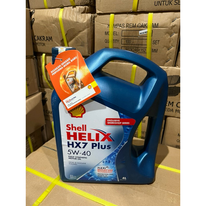 OLI MESIN SHELL HELIX HX7 PLUS 5w-40 4LTR