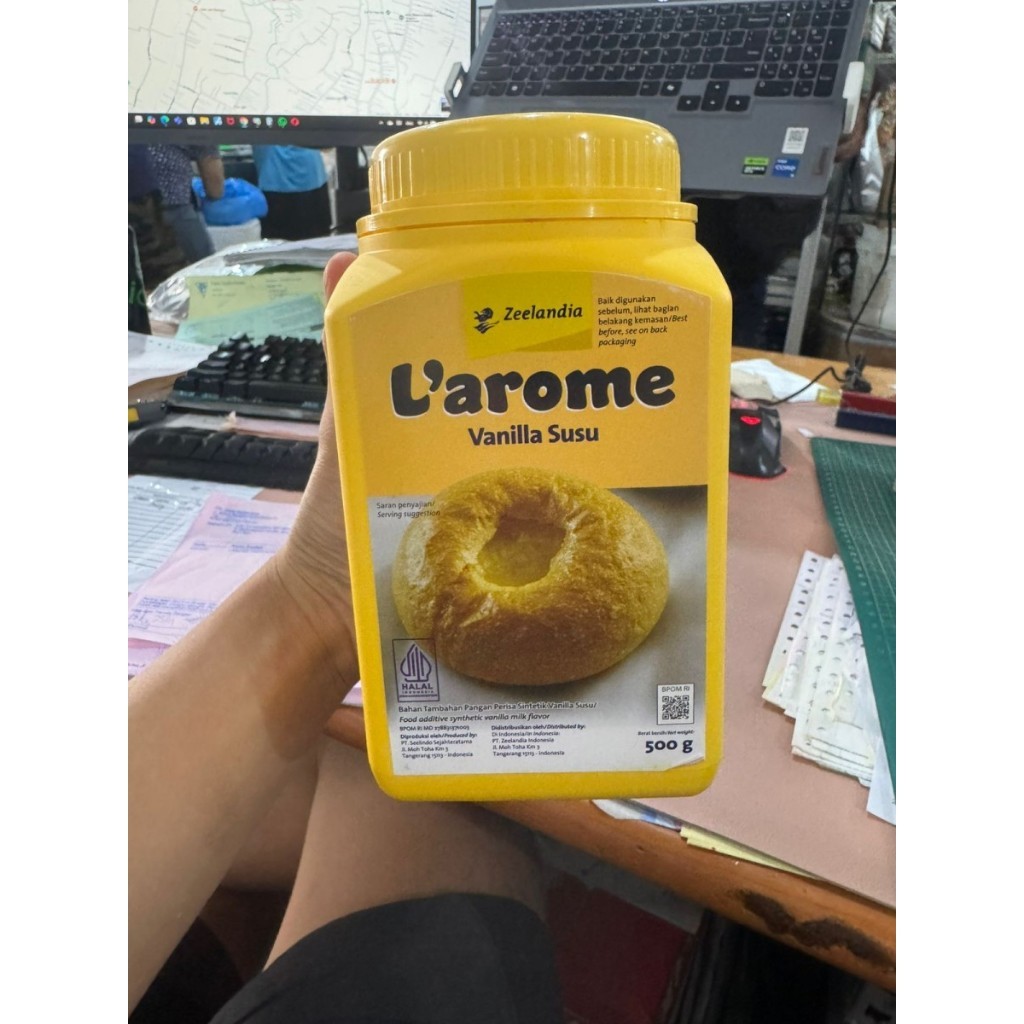 

Vanilla Powder Larome / Vanilla Bubuk Larome / Vanilla Powder Milk - 500 Gram