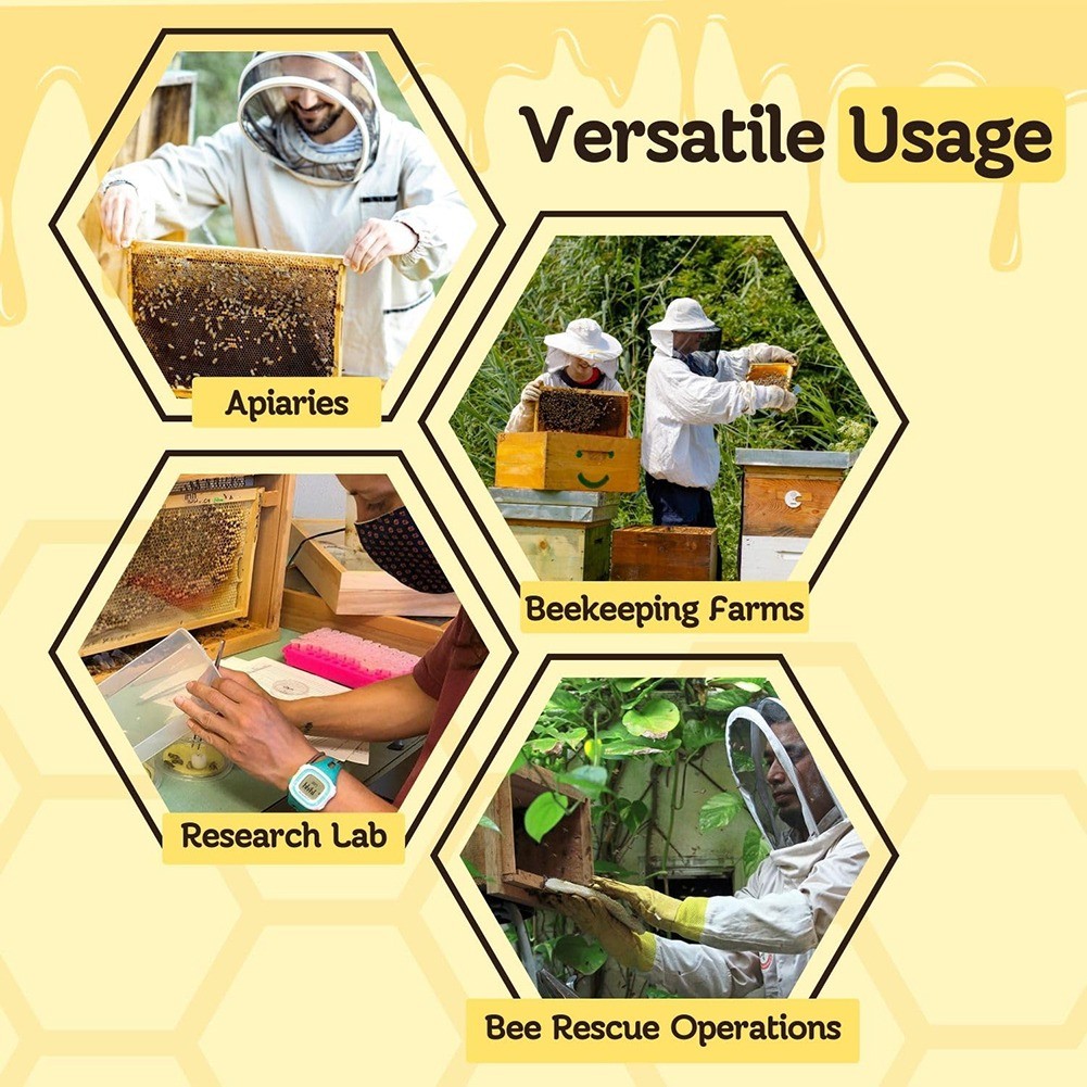 PTST Beekeeping Transparent Clips Queen Bee Clip Queen Bee Cage Catcher Queen Bee Clips For Bees