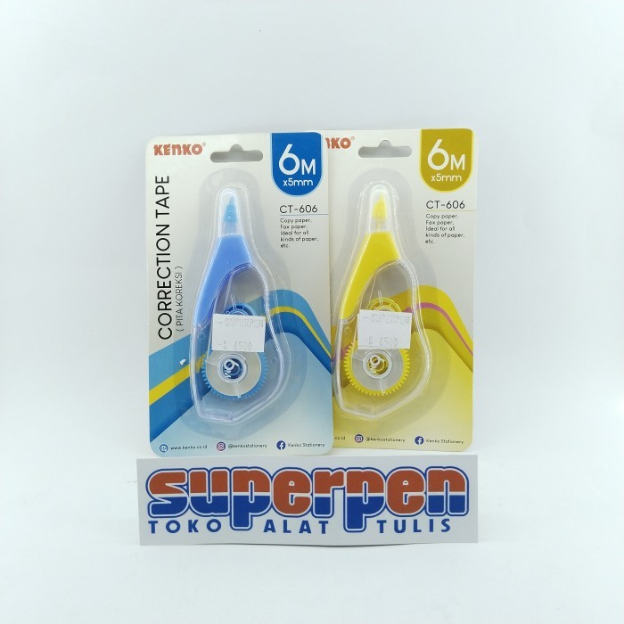 

Tip Ex / Correction Tape 6m Kenko CT-606