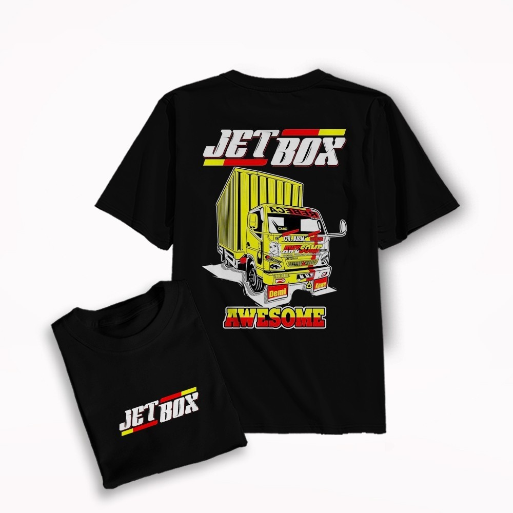Kaos Truck Oleng - Kaos JET BOX - Kaos Pria - Atasan Terbaru Truck - Baju Dewasa - Cod