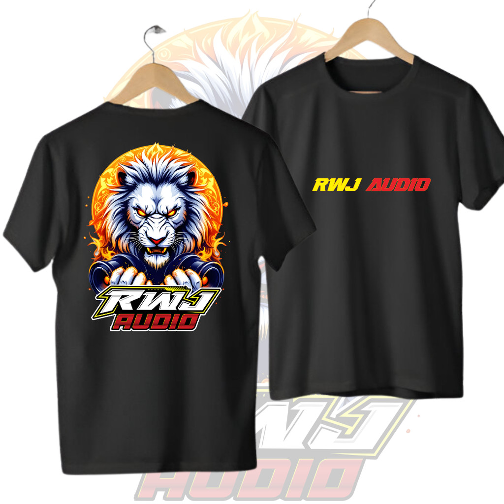 KAOS RWJ AUDIO SINGA PUTIH