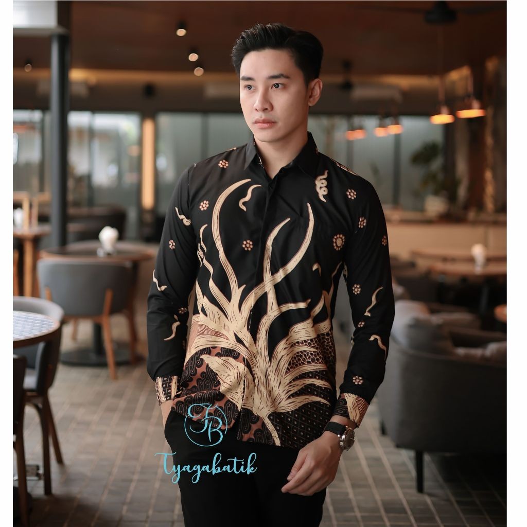 Bambee / Kemeja Batik Slimfit Lapis Furing Premium 0177 Tyaga Batik