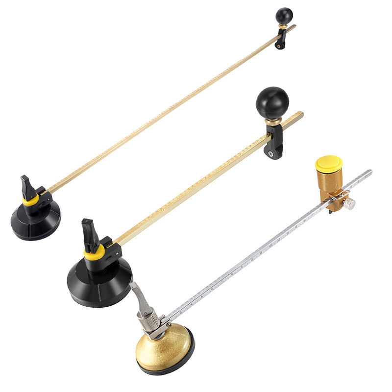 

60/80cm Glass Cutter Circle Diameter Compasses Circular Cutting With Suction Cup Professional Glass Bottle Cutter Cutting Tools