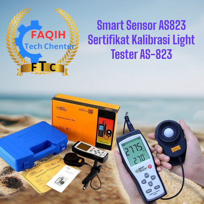 

Lux Meter Smart Sensor AS823 Sertifikat Kalibrasi Light Tester AS-823