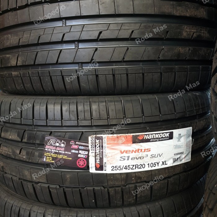 Ban Hankook Ventus S1 Evo3 SUV 255/45 R20 (Ban GLC,CRV,Captiva,CX5)