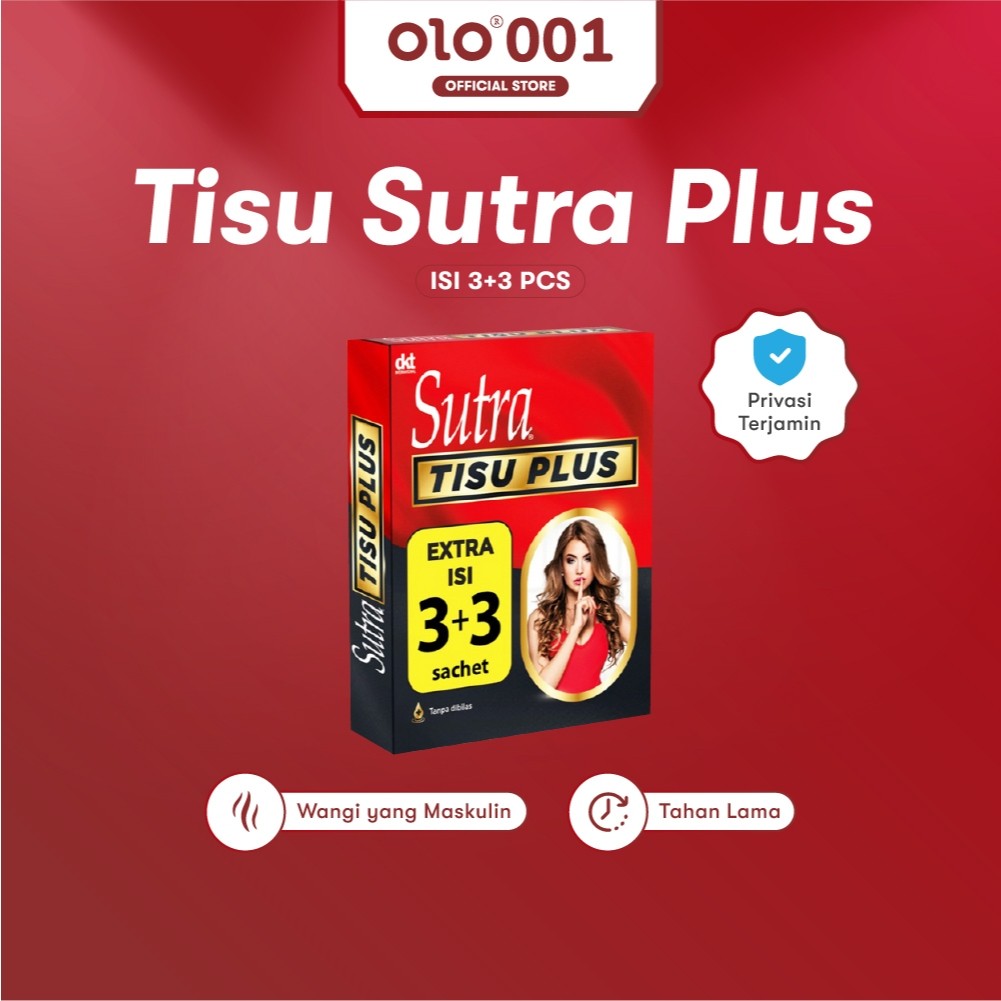 privasi AMAN harmonis~ Sutra Tisu Plus 3 + 3 Merah I Sutra Tisu Tissue Magic 3s + 3s OLO 001 Store