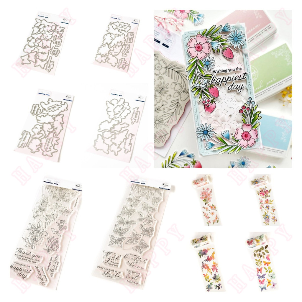 

Beautiful Spring Cherry Blossoms Stencil Cutting Dies for DIY Paper Card Photo Album Decoration Scrapbook Craft Stencil 2024new