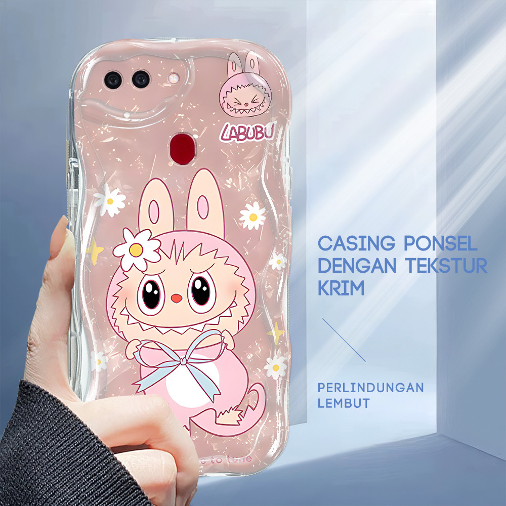 Casing Hp Untuk OPPO R15 Softcase Labubu 6331 Phone Case Soft Cassing Cream Kesing
