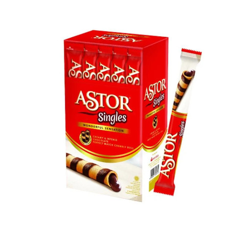 

Astor SINGLES 1 box isi 20 @15,5 gram Kemasan BARU MAYORA