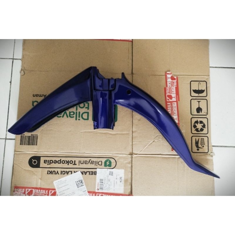 SPAKBOR DEPAN/SELEBOR DEPAN YAMAHA FORCE 1 ONE SIGMA CRYPTON BIRU