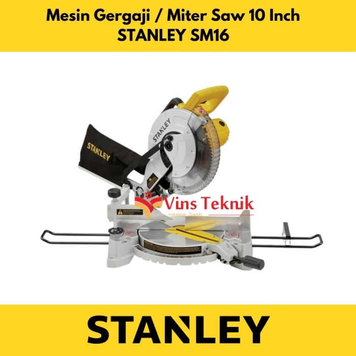 MESIN MITER SAW 10 INCH STANLEY COUMPUND MITER SAW - FARNLEY