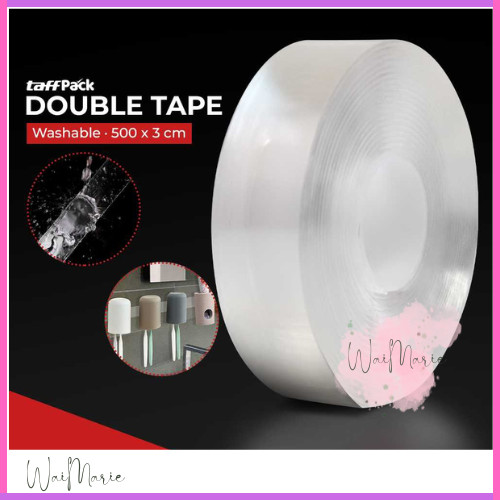 

TaffPACK Double Tape Perekat No Trace Adhesive Washable Sticker - J007