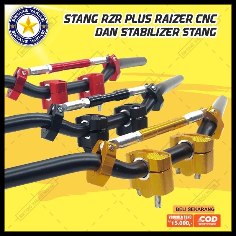 New Stang Rzr Pnp Satria Fu Vixion Cb150r  Rx King Megapro Plus Raiser dudukan Stang Cnc Universal s