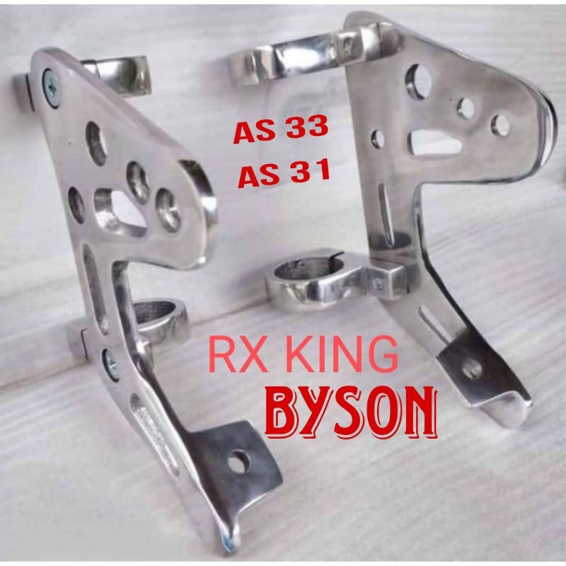 breket kupingan  pangkon lampu depan rx king Bpro cnc dudukan lampu breket lampu AS 33 AS 31 ninja V