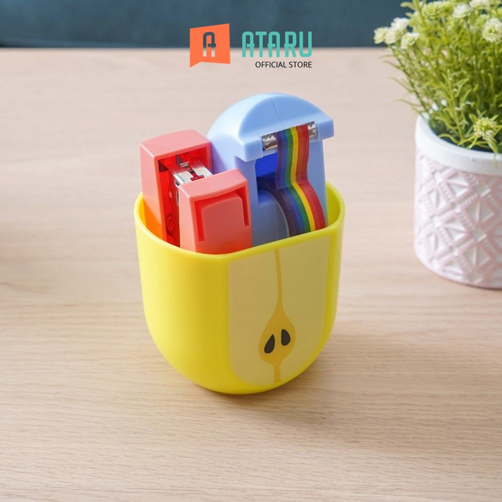 

Ataru Set 3 Pcs Mini Desktop Set Atk Strapless Stepler Selotip Tape Stationery Tools Perlengkapan Meja Kerja