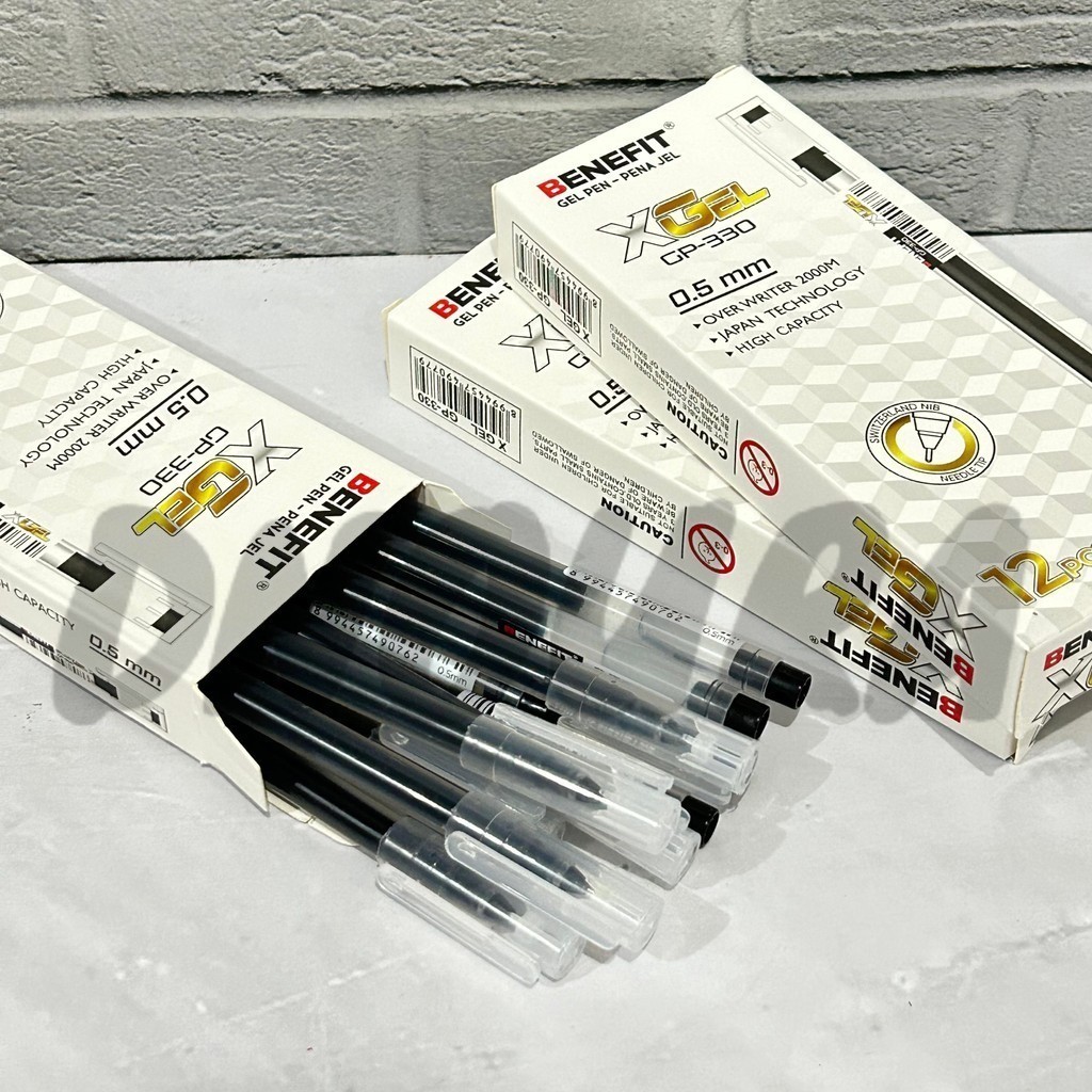 

ECER 1 PCS Pena Gel XGel GP-330 Gel Pen BENEFIT 0.5mm