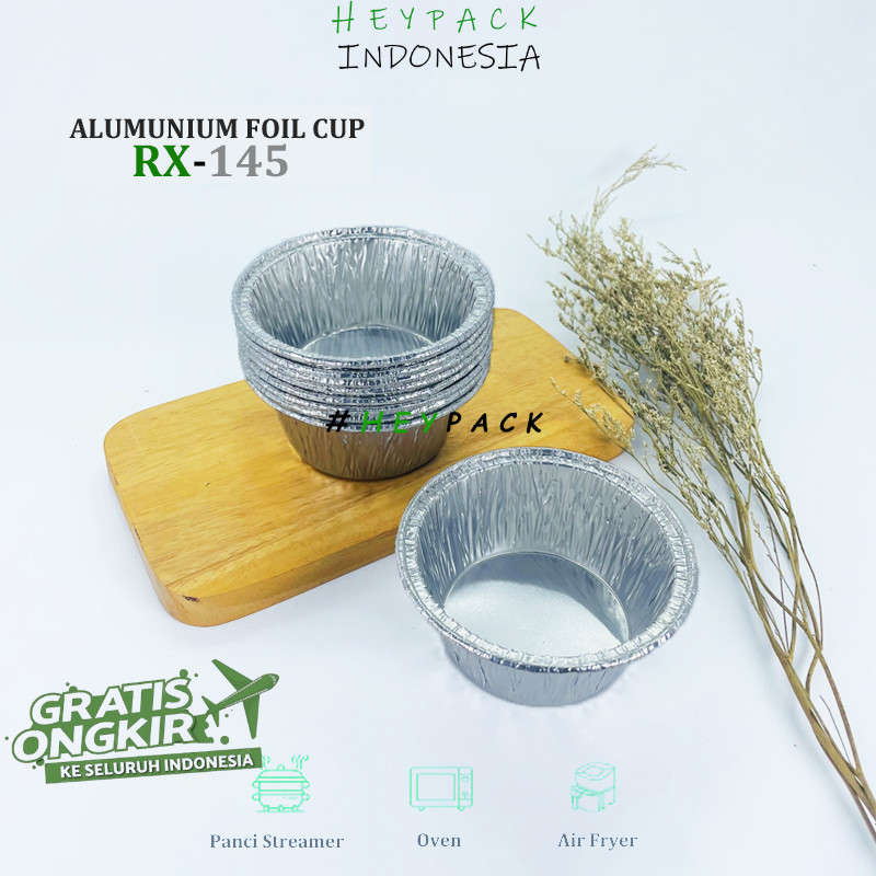 Alumunium Foil Tray RX145 Bolu Mini Macaroni Schotel Klapertart Brownies Spaghetti Brulee