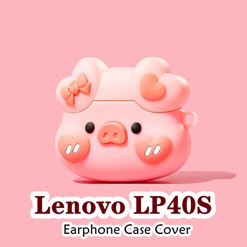 【Coco Case】Untuk Lenovo LP40S Case Kartun Kreatif anti-shiba inu Soft Silicone Earphone Casing NO.1