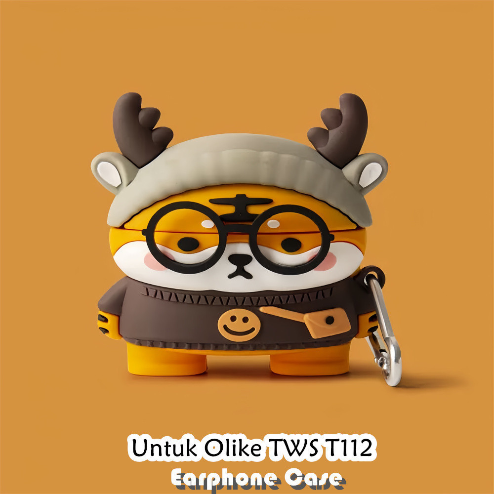 【Quality】Untuk Olike TWS T112 Case Kartun Trendi cangkir kopi Soft Silikon Earphone Case NO.3