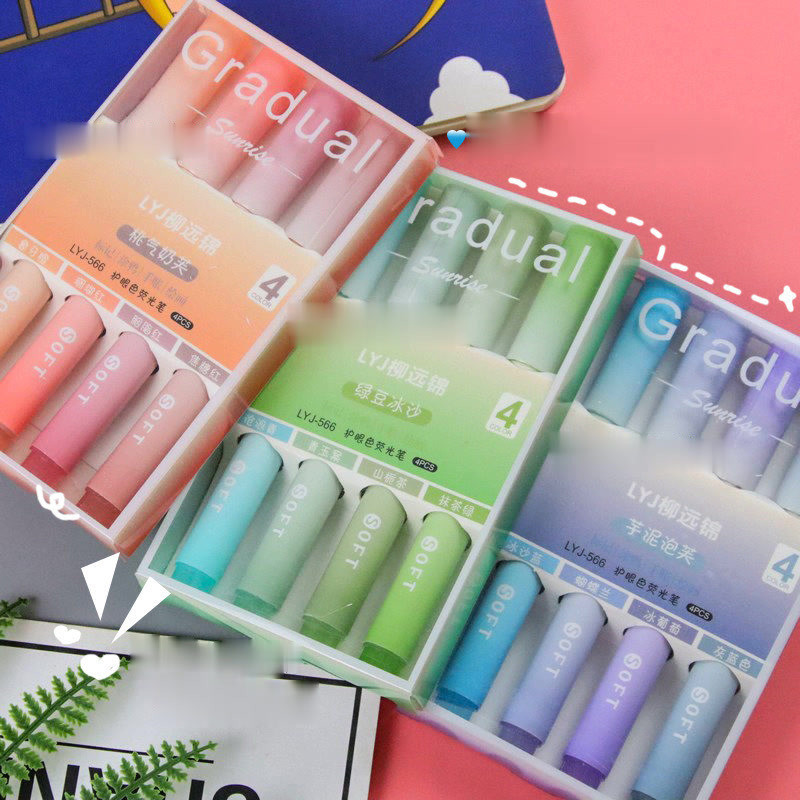 

Highlighter 1 Set Isi 4 Pcs / Stabillo 4 Warna / Gradual Highlighter