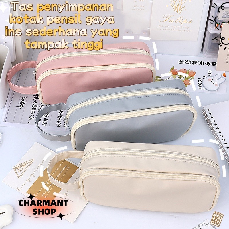 

【CHARMANT】Kapasitas Besar Kotak Pena Kawaii Kotak Pena Lipat Kotak Pena Perempuan Kotak Pena Kantor Alat Tulis Siswa Perlengkapan Sekolah