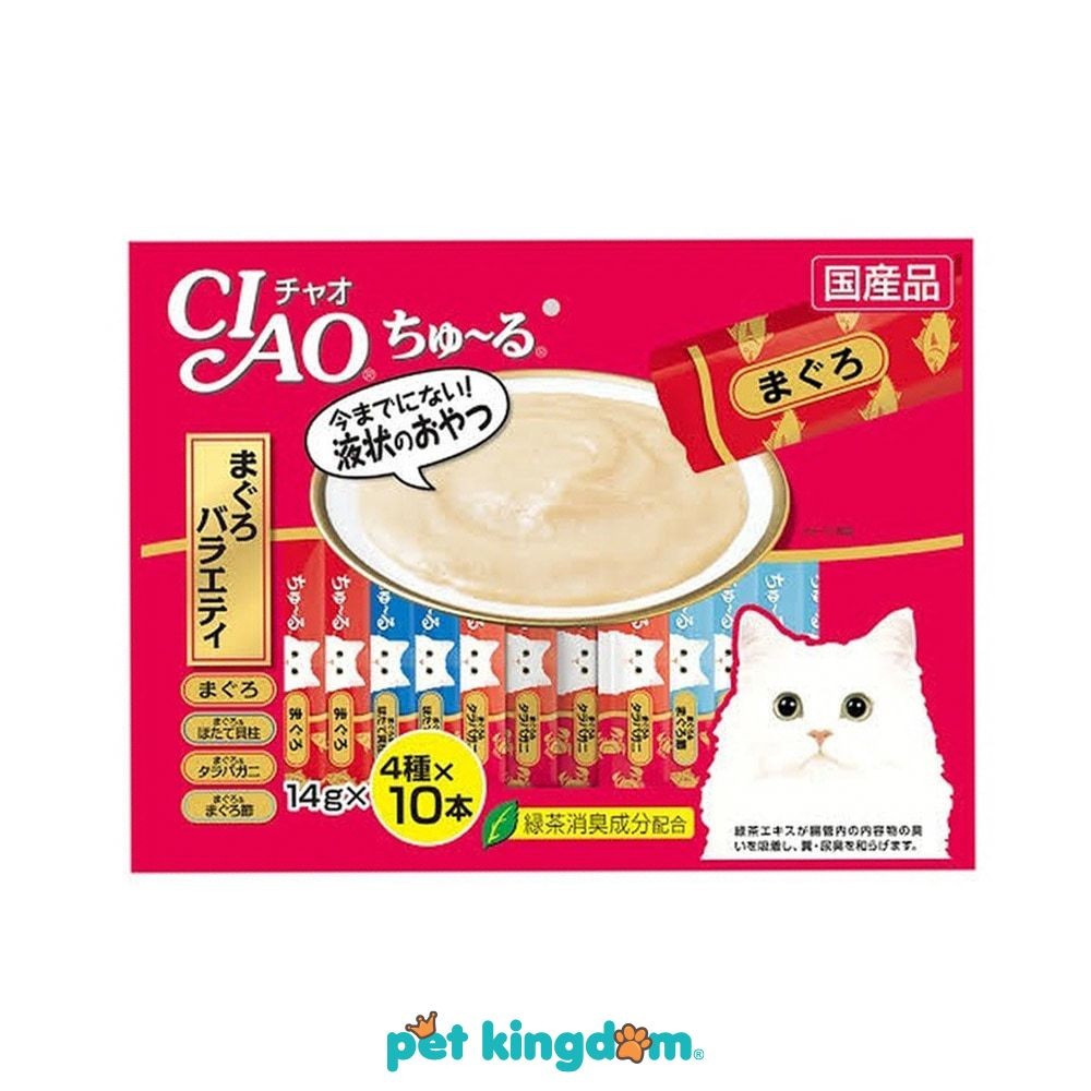 Pet Kingdom Ciao Makanan Kucing Basah Tuna Variety Pakan Kucing Cat Food Kebutuhan Hewan Peliharaan