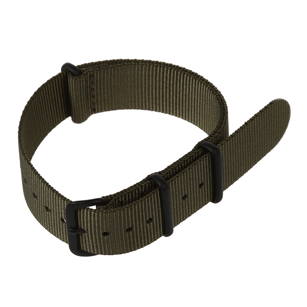 20mm Army Green Nylon Fabric Outdoor Sport Wat Band Strap Fits TIMEX WEEKENDER WB2034