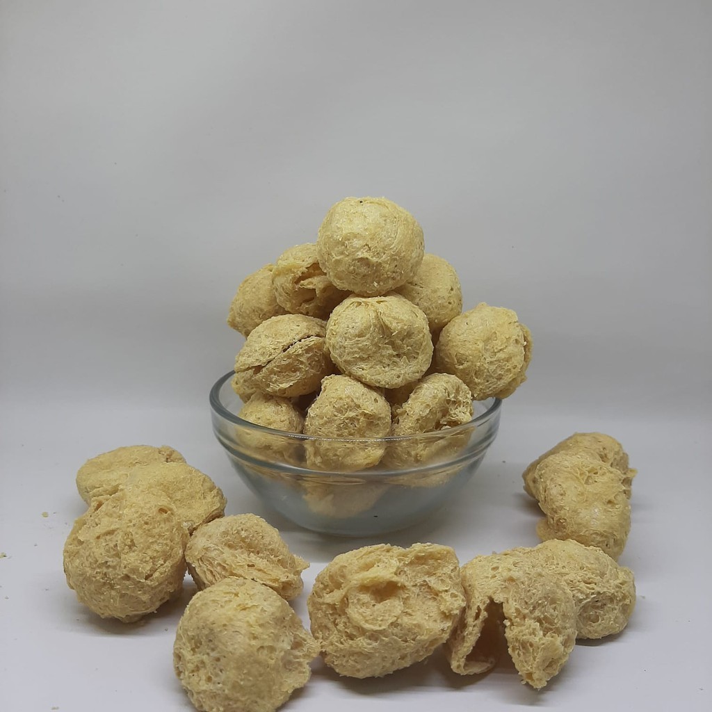 

RB Termurah Grosir Tahu Bulat Kering Tahu Walik Crispy Keripik Tahu Walik Kerupuk Tahu 500gr