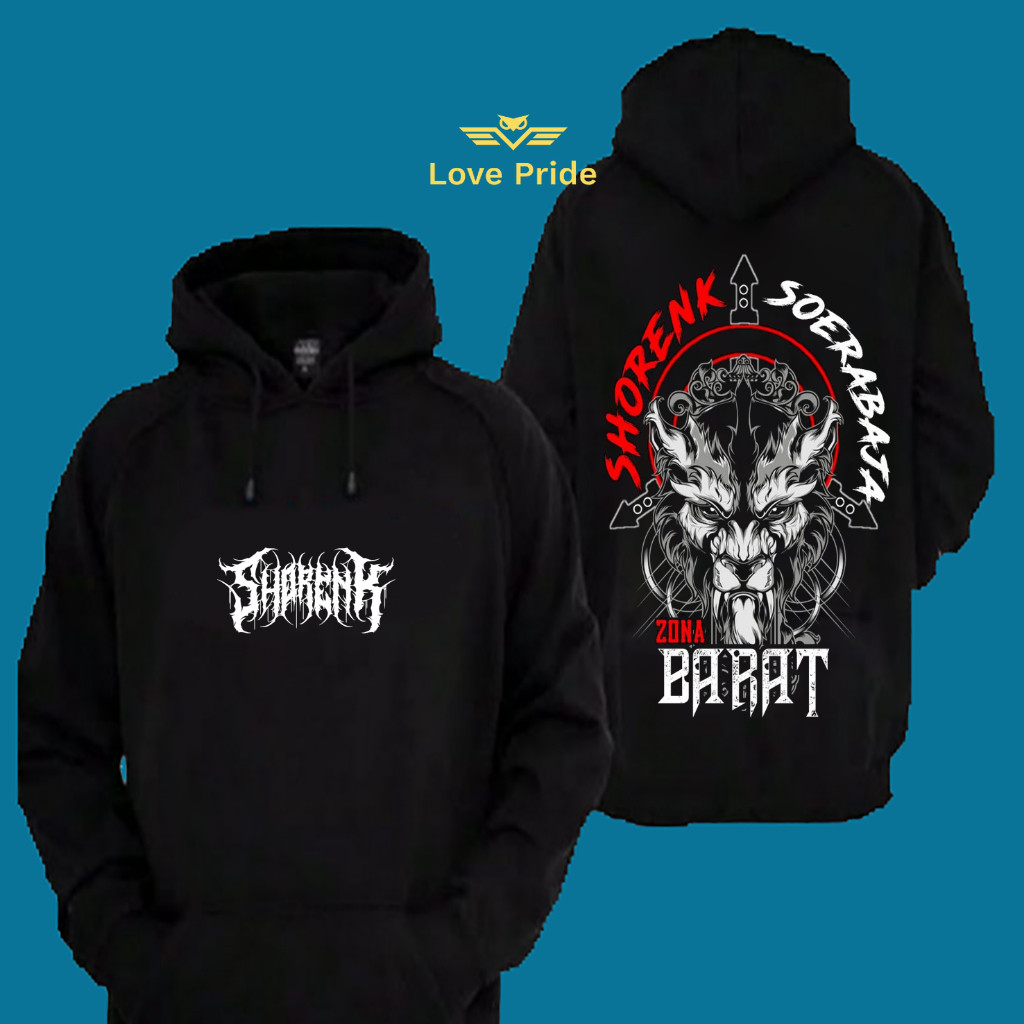 Sweater Hoodie Distro PSHT Shorenk Setia Hati Shorenk Soerabaja Zona Barat Premium Terbaru