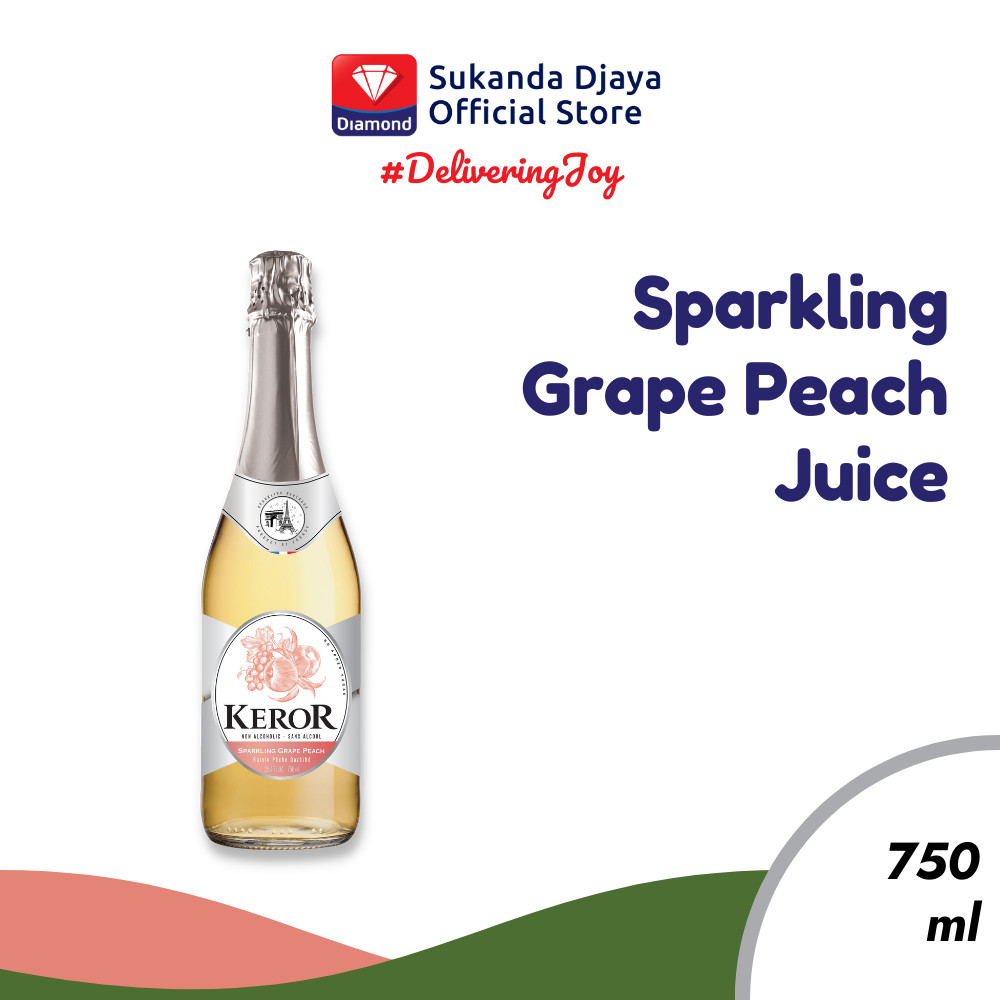 Keror Sparkling Peach Grape Juice 750 ml