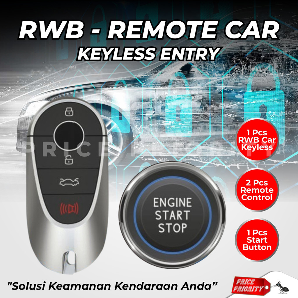 RWB Engine Start Stop Remote Keyless Mobil -  Starlet Aerio Stream Xenia Teana