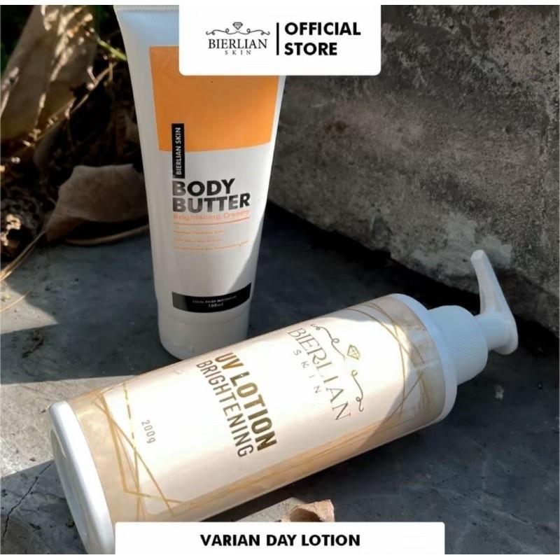 BIERLIAN Whitening Body Serum & Whitening Body Butter (Day Lotion)