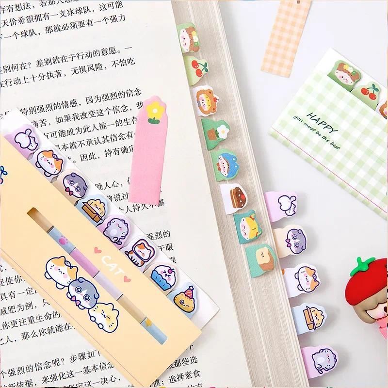 

120Sheets Cartoon Animal Marker Sticky Note for Journal Scrapbooking Label Paper Stickers Message DIY Kawaii Stationary Supplies